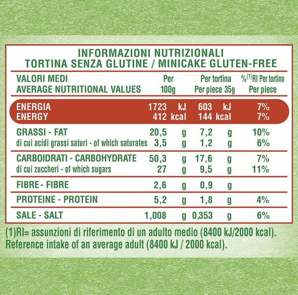 Mulino Bianco Lunette Tortina Senza Glutine con Farina Integrale di Riso e Gocce di Cioccolato, Merenda Senza Glutine e Senza Olio di Palma, Confezione con 4 Monoporzioni - immagine 4