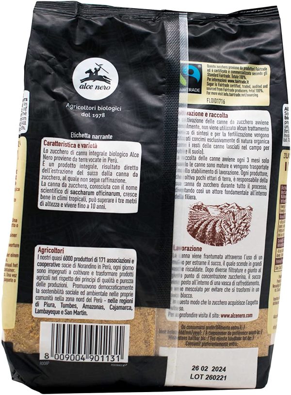 Alce Nero Zucchero di Canna Integrale, 500g - immagine 4