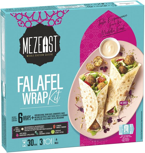 MEZEAST MIDDLE EASTERN CUISINE FALAFEL WRAP KIT kit per falafel 420g - immagine 2