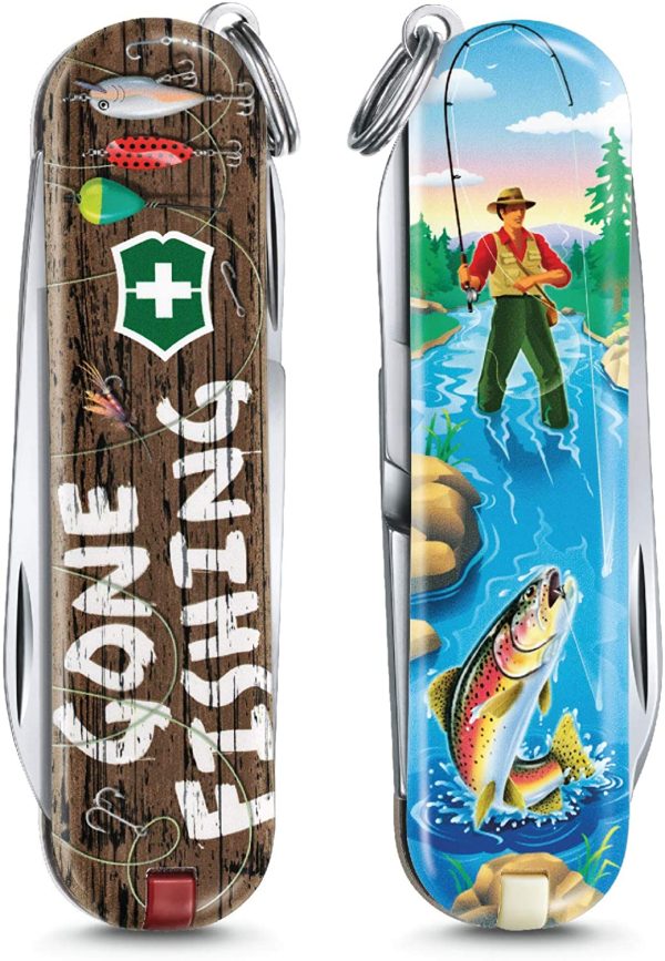 Victorinox Classic 0.6223.L2005 Gone Fishing Limited Unisex-Adult, Multi, Standard - immagine 3