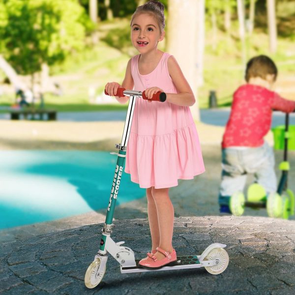 WeSkate Monopattino per Bambini 2 Ruote Kick Scooter da 4 a 12 Anni Monopattino Pieghevole Regolabile per Ragazze e Ragazzi, Carico Massimo 110lb - immagine 7