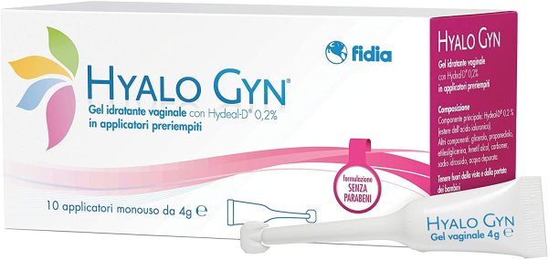 |Hyalo Gyn gel idratante vaginale con Hydeal-D ? 0,2% |10 applicatori preriempiti monouso da 4 g | Formulazione delicata senza parabeni n?? conservanti