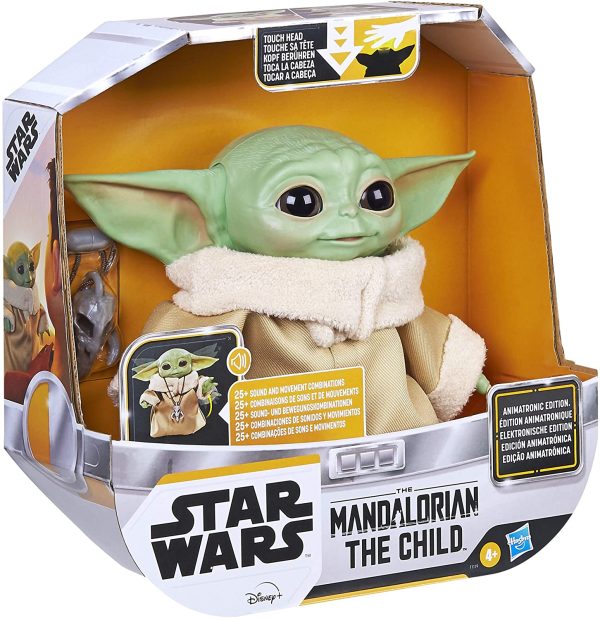 Hasbro Star Wars - The Child Animatronic Edition, Giocattolo con Oltre 25 Combinazioni di Suoni e movimenti, conosciuto Anche Come Baby Yoda, Serie Disney+ The Mandalorian, Multicolore, taglia unica - immagine 5