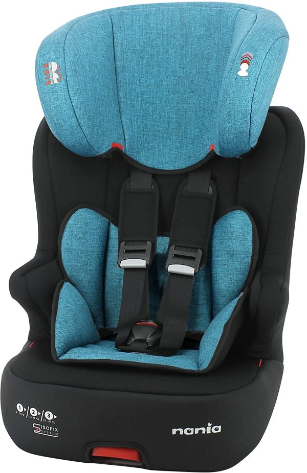 Seggiolino auto NANIA ISOFIX RACER- Gruppo 1/2/3 (9-36kg) con sedile inclinabile - produzione francese 100% - protezioni laterali - immagine 7