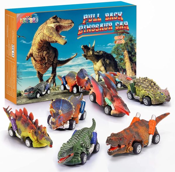 Stfitoh Dinosauri Giocattolo per Bambini 6 Pezzi - Regalo per Bambini a Sorpresa e Miglior Giocattolo Genitore-Figlio - immagine 3