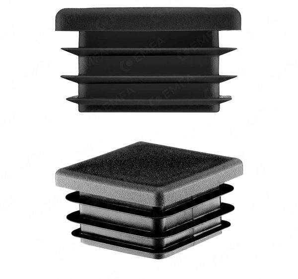 Tappo terminale per tubo quadrato 10x10 mm Nero 4 pezzi Tappo terminale per tubo quadrato 10x10 mm in plastica, quadrato 1x1 cm Tappo per tubo Tappo terminale per tubo quadrato  ?