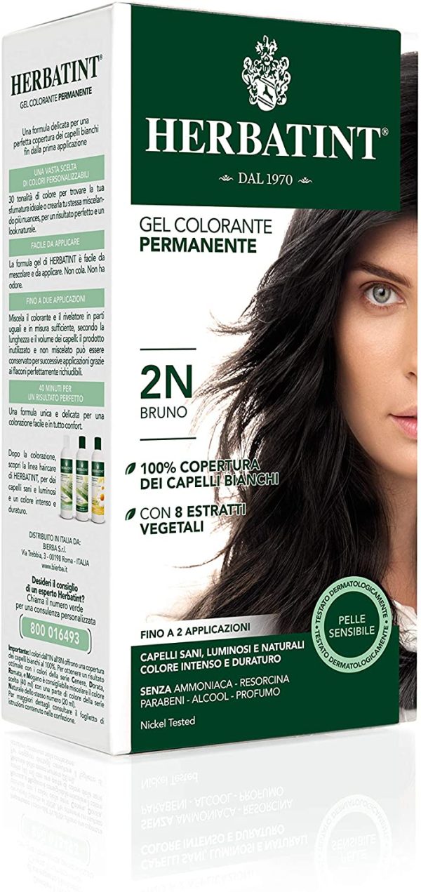 Herbatint Gel Colorante Permanente 2N Bruno - 150 ml - immagine 3