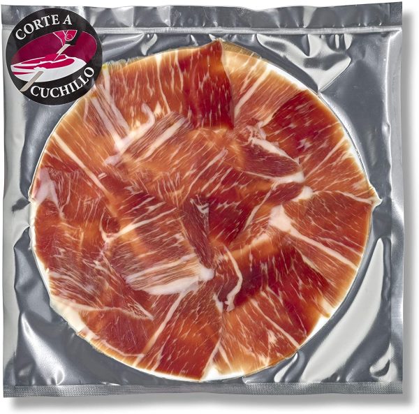 Prosciutto Crudo Spagnolo Gran Reserva Duroc, stagionato per pi?? di 20 mesi in cantina in modo tradizionale, affettato a mano da un maestro prosciuttaio. Jam??n Serrano. (1 busta) - immagine 3