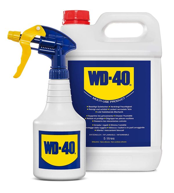 WD-40 Prodotto Multifunzione Lubrificante Tanica da 5 Litri + Dosatore Spray Incluso - immagine 2