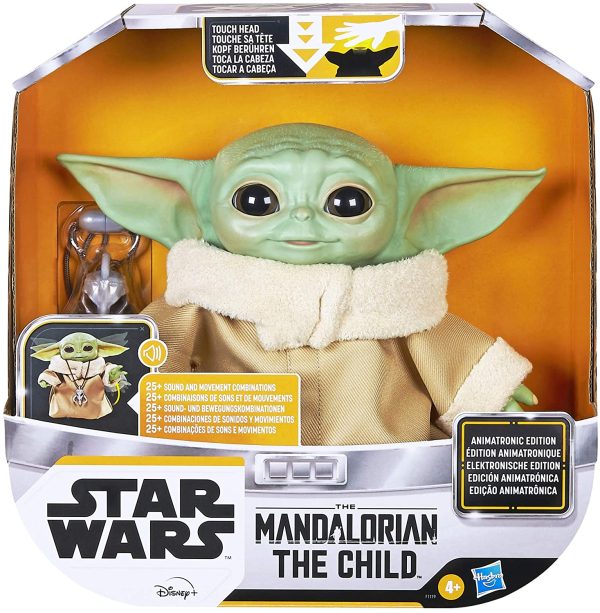 Hasbro Star Wars - The Child Animatronic Edition, Giocattolo con Oltre 25 Combinazioni di Suoni e movimenti, conosciuto Anche Come Baby Yoda, Serie Disney+ The Mandalorian, Multicolore, taglia unica - immagine 6