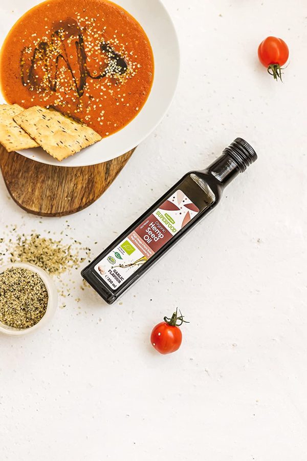 Planet Superfoods Olio di Semi di Canapa Spremuto a Freddo Biologico I 2 X 250ml (Aglio + Chili) - immagine 8