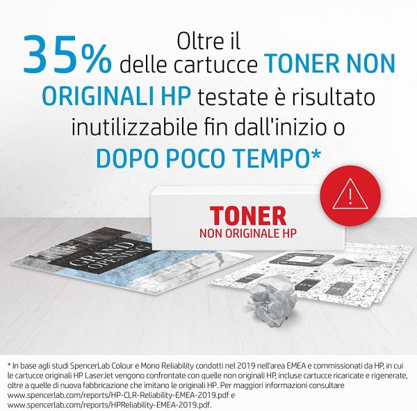 106A W1106A Cartuccia Toner Originale da 1000 Pagine, Compatibile con Stampanti LaserJet Serie 100 e Laserjet Serie MFP 130, Nero - immagine 2