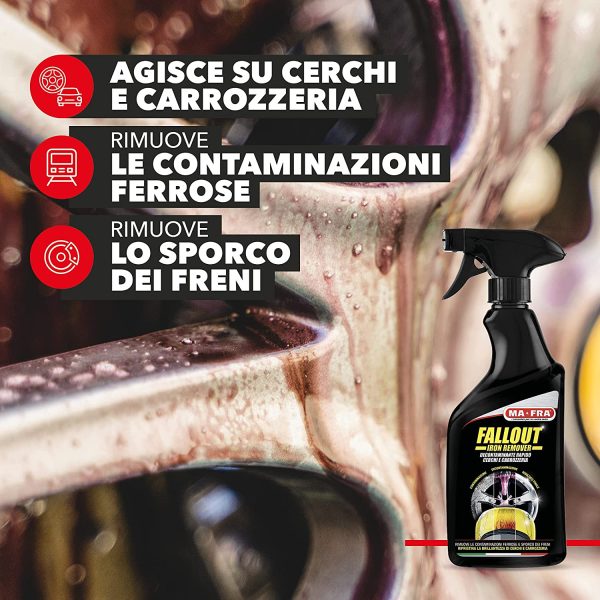 Mafra, Kit Reg??nera Carrozzeria, Trattamento Completo per Parti Esterne di Auto E Moto & H0961 Fallout Iron Remover, Decontaminante Rapido, Elimina I Residui Ferrosi