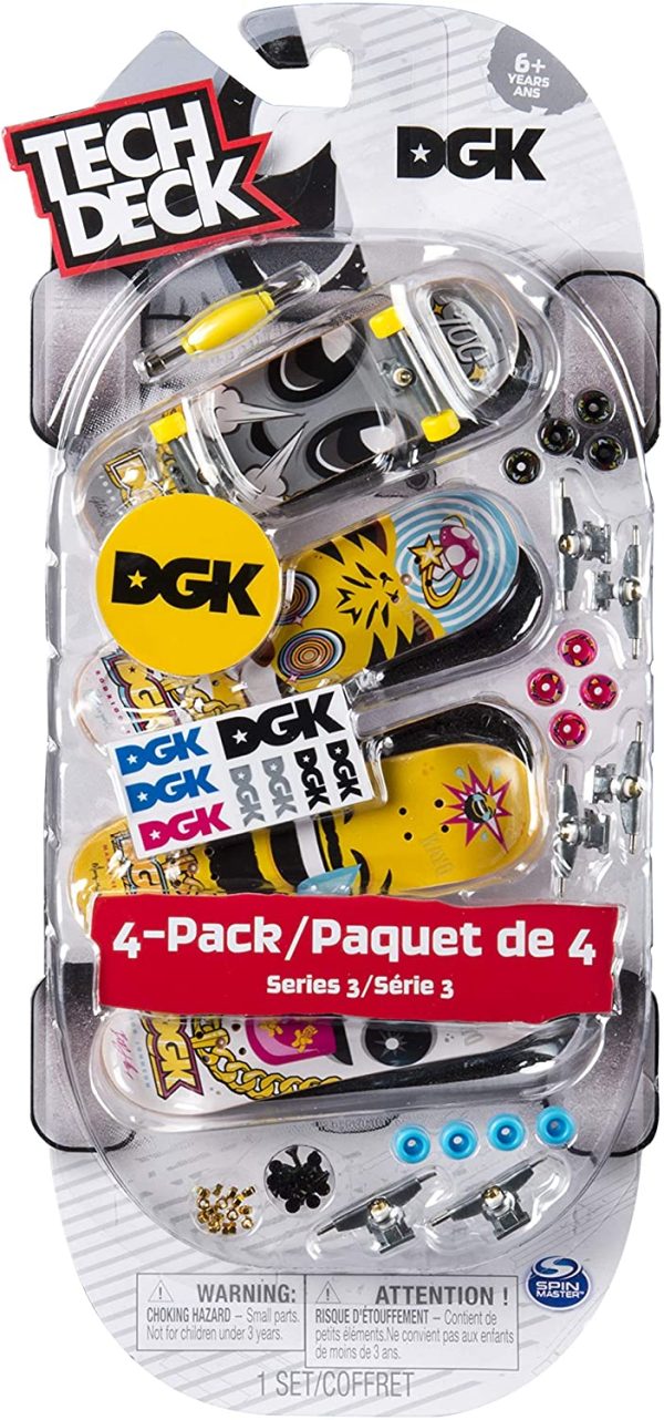 TECH DECK, Confezione da 4 mini skate, Assortiti e originali, regalo perfetto per bambini e bambine dai 6 anni in su. - immagine 5