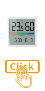 Termometro da interno igrometro NOKLEAD (bianco)