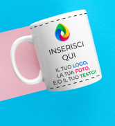 Tazza Mug Personalizzata Foto Cucina Ceramica Regalo Natale San Valentino Made In Italy