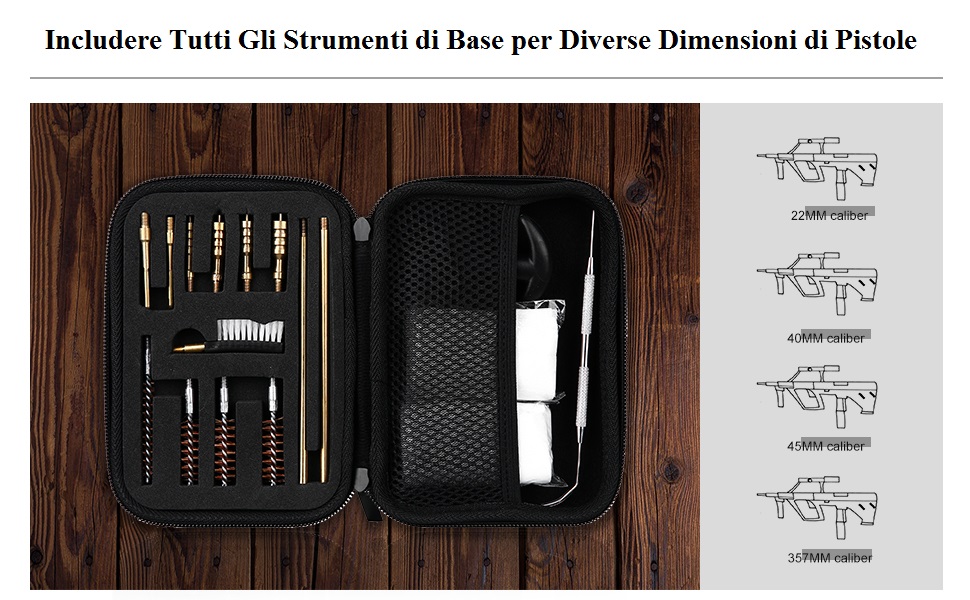  Kit di Pulizia per Pistola 