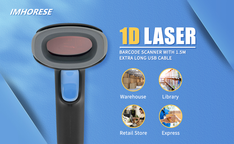 1D Laser Lettore Codici a Barre