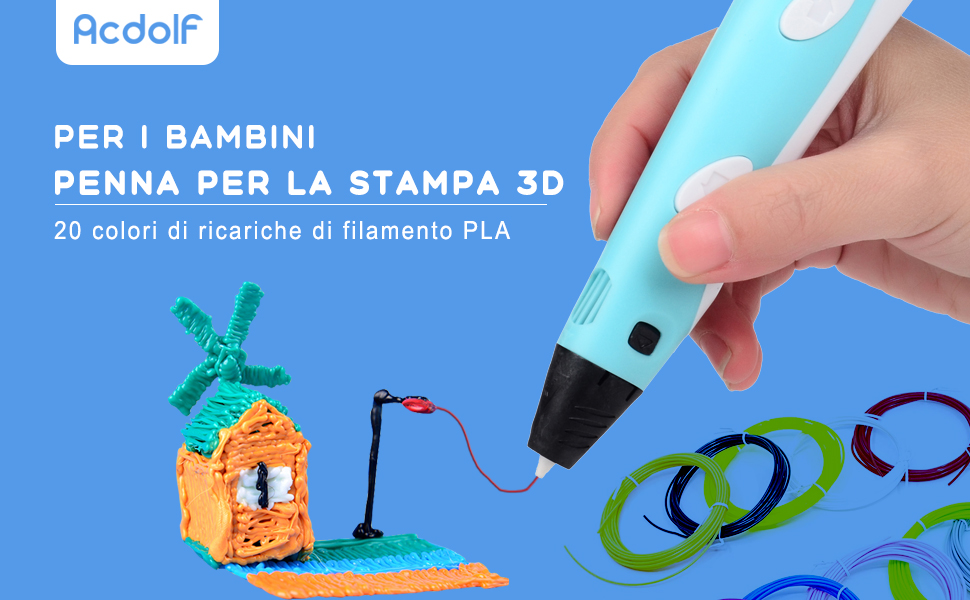 penna 3d, penna 3d bambini, penne 3d