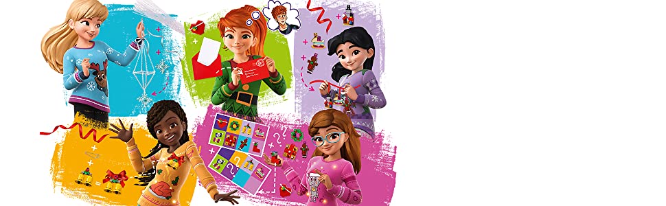 calendario, avvento, lego, friends 