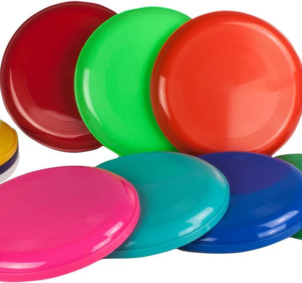 SCHWABMARKEN 10 Frisbee Disc/Frisbee/Fresbee Disco da lanciare in Diversi Colori Non Adatto Come Frisbee per Cani!!