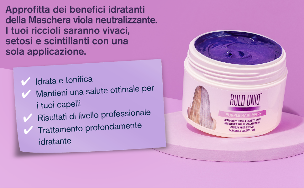 maschera capelli decolorati shampoo antigiallo tonalizzante biondo ghiaccio balsamo biondi viola