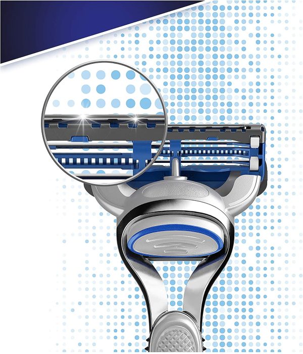 Gillette SkinGuard Sensitive Regolabarba Uomo, Rasoio a Mano Libera, 11 Lamette Pelli Sensibili, Clinicamente Testato, Lame Sollevate per Ridurre Contatto con Striscia Lubrificante - immagine 6