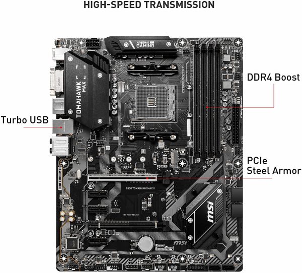 B450 Tomahawk MAX II AMD AM4 DDR4 m.2 USB 3.2 Gen 2 HDMI ATX Gaming scheda madre