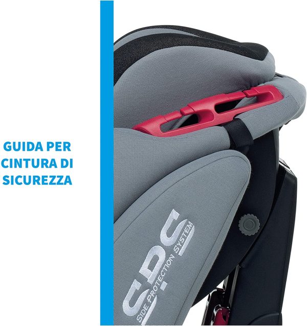 Foppapedretti Dinamyk 9-36 Seggiolino Auto, Gruppo 1/2/3 (9-36 Kg) per Bambini da 9 Mesi a 12 Anni Circa, senza Dispositivo Antiabbandono, Ocean - immagine 8