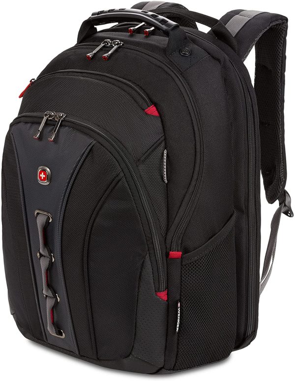 Wenger 600631- Zaino per laptop LEGACY da 16 ", adatto per l'aeroporto con piattaforma stabnalizzante in nero {21 Liters}