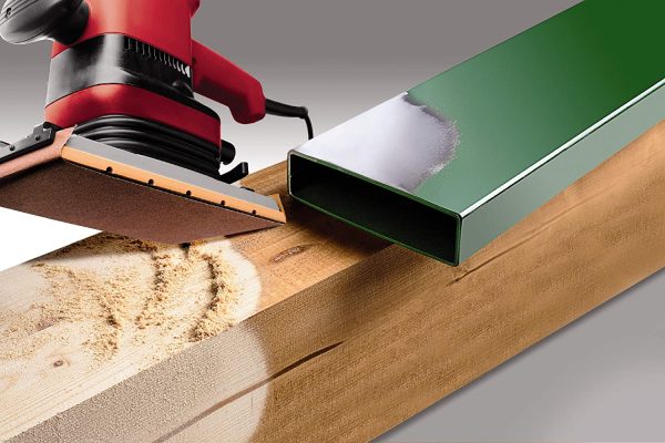 kwb 812-040 Set di carta vetrata 10pc professionale (115 x 280 mm, taglia 40, per legno, metallo e colore, ossido di alluminio spruzzatura, per swinger swinger, pacchetto spar) - immagine 5