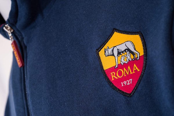 AS Roma Felpa Aperta con Zip E Cappuccio Felpa Aperta con Zip E Cappuccio Uomo - immagine 6