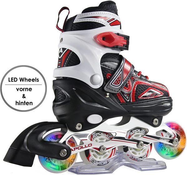 Apollo Super Blades X PRO, Misura S, M, L, Pattini Inline-Skate LED per Bambini, Ideali per Principianti, Pattini Comodi, inliner inlinea per Bambine e Bambini - immagine 5