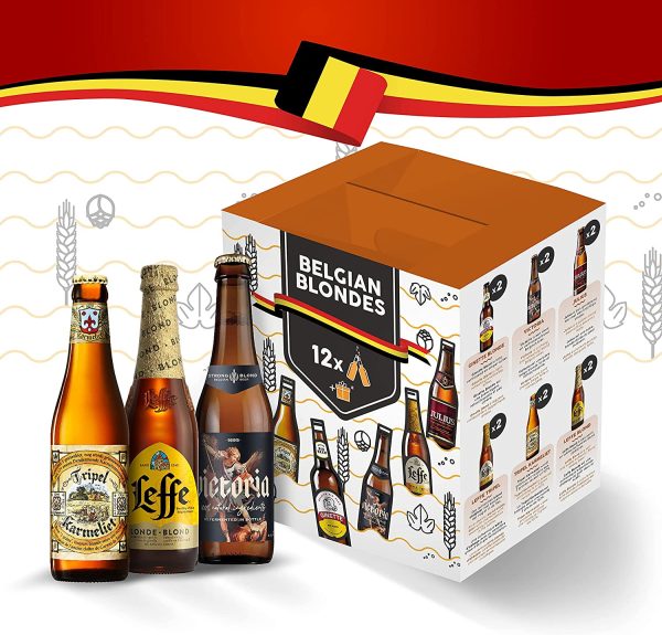 Belgian Blondes Variety Pack, Birra Bottiglia - Pacco da 12x33cl