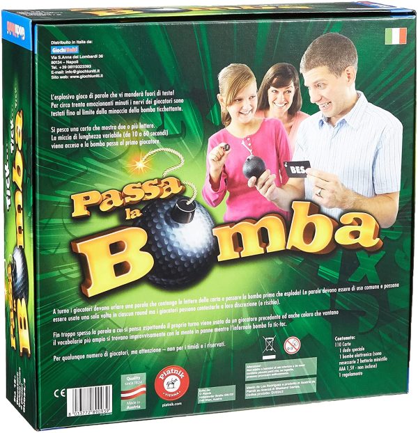 Giochi Uniti- Passa la Bomba Gioco di Divertimento, Multicolore, GU034/2 - immagine 3