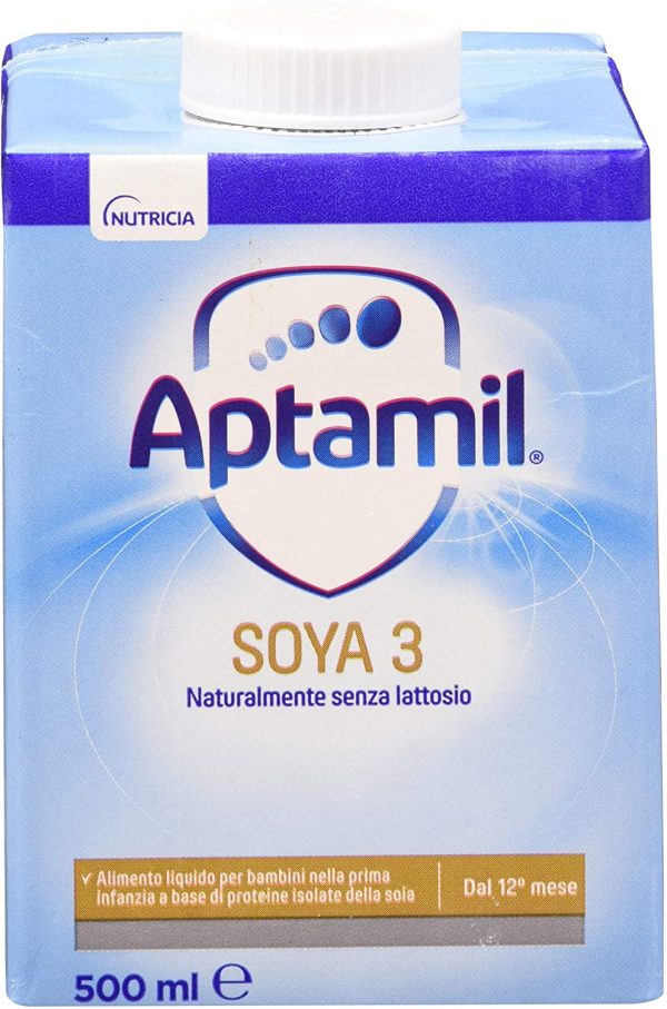 Aptamil Soya 3, Latte di crescita per Bambini da 12 Mesi,12 bottiglie da 500 ml - immagine 6