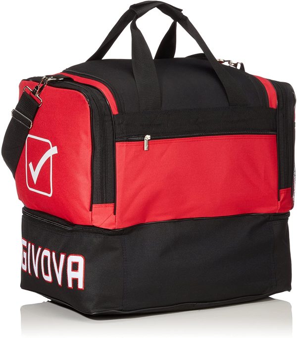 Marchio Givova - modello Borsa Big 10 - sportivo / giocatore / atleta - adatto per la scuola - palestra - allenamento - partite - torneo - ideale per il tempo libero / calcio / calcetto / basket / baseball / pallavolo / rugby / boxe / tennis / corsa / sport / Home Shop Italia - immagine 3