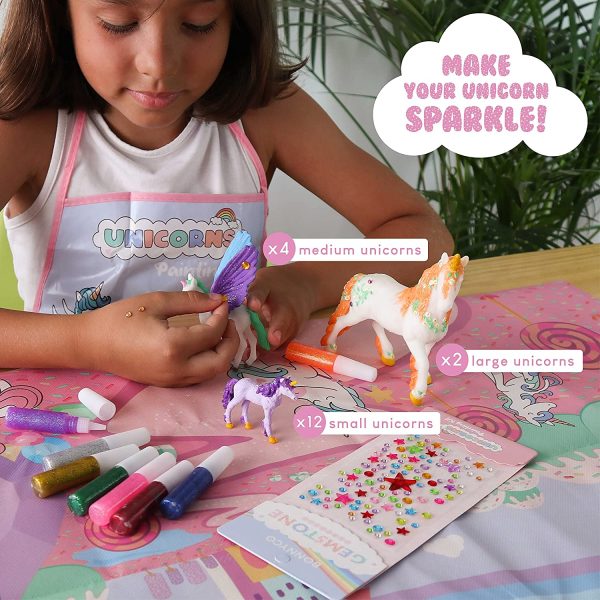 Unicorno Giocattolo Bambina Set Pittura 18 Unicorni - BONNYCO | Lavoretti Creativi Bambini Illuminano Al Buio | Giochi Bambina 3 4 5 6 7 8 9 Anni Regalo Bambina Compleanno Natale | Unicorno Bambina - immagine 4