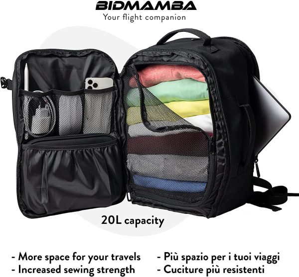 Zaino Bagaglio A Mano 40x20x25 Ryanair Zaino 40x20x25 Ryanair Borsa 40x20x25 Ryanair Bagaglio a mano Ryanair 40x20x25 Zaino Ryanair 40x20x25 Borsa Ryanair 40x20x25 20L Voli Low Cost Ryanair Easyjet - immagine 2