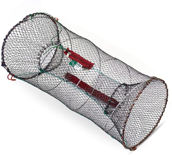 zite Fishing Nasse Rete da Pesca Pieghevole - per Pesce Aragosta Gamberetti Granchio - Rotondo e 30x60cm