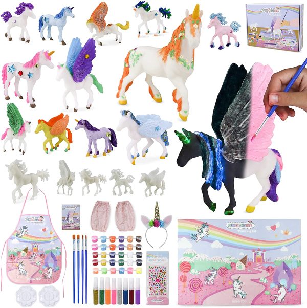 Unicorno Giocattolo Bambina Set Pittura 18 Unicorni - BONNYCO | Lavoretti Creativi Bambini Illuminano Al Buio | Giochi Bambina 3 4 5 6 7 8 9 Anni Regalo Bambina Compleanno Natale | Unicorno Bambina - immagine 7