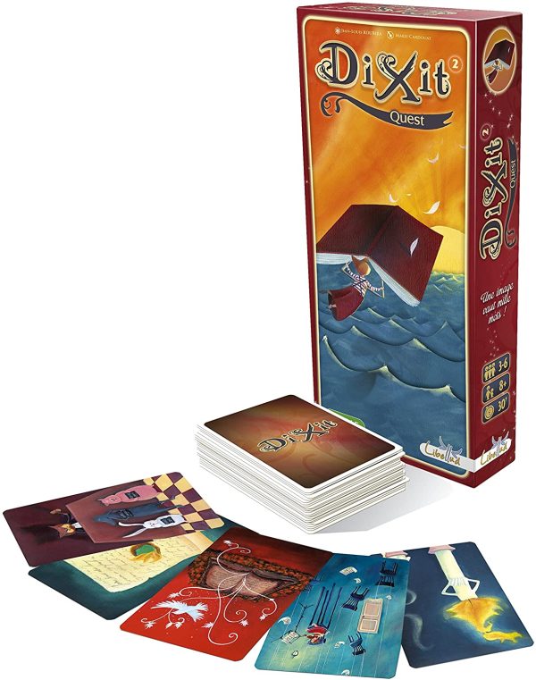 Asmodee Italia Dixit, Gioco da Tavolo per Tutta la Famiglia, Edizione in Lingua Italiana, 8016 & Dixit 2 Quest, Gioco da Tavolo Eedizione Italiana, Colore, DIX02IT - immagine 4