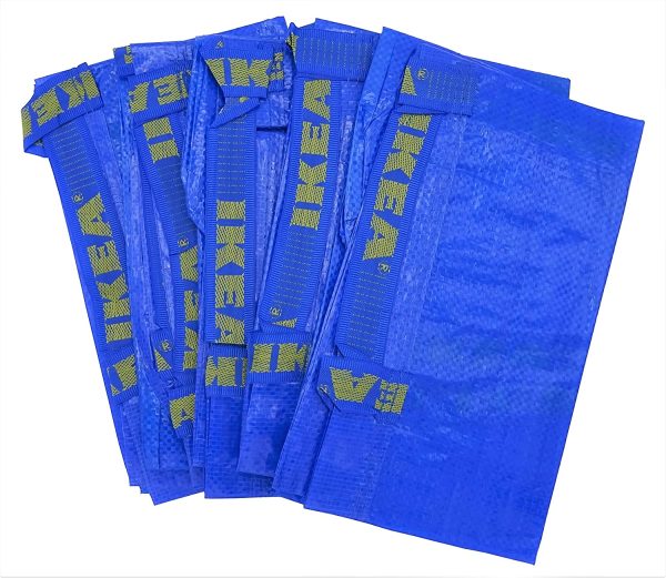 5 x IKEA FRAKTA Borsa portatutto grande blu 71 litri