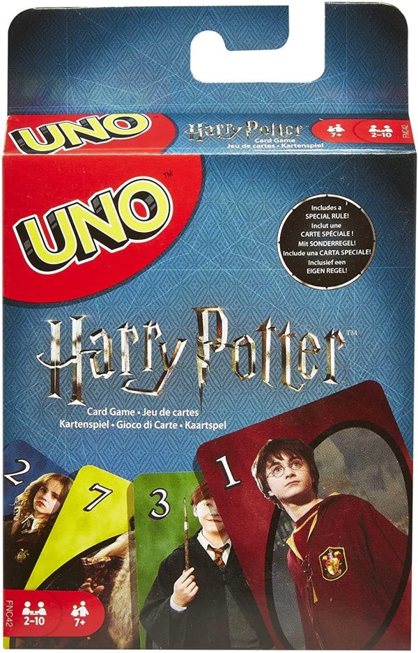 Mattel Games - UNO Versione Harry Potter, Gioco di Carte per Famiglie e Bambini 7+ Anni, FNC42 - immagine 3