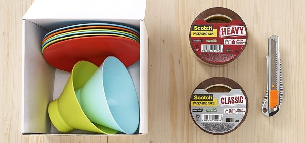 Scotch Nastro da Imballo  Packaging Tape Heavy/Nastro Adesivo Ultra Resistente, Confezione da 1 Rotolo, Avana, 50mm x 50m - immagine 3