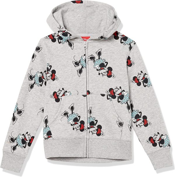 Amazon Essentials Disney Star Wars Marvel Princess Fleece Zip-Up Hoodie Sweatshirts Bambine e Ragazze