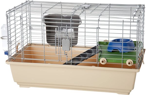 Amazon Basics - Gabbia/habitat per piccoli animali, con accessori - 81 x 55 x 46 cm, Standard - immagine 5