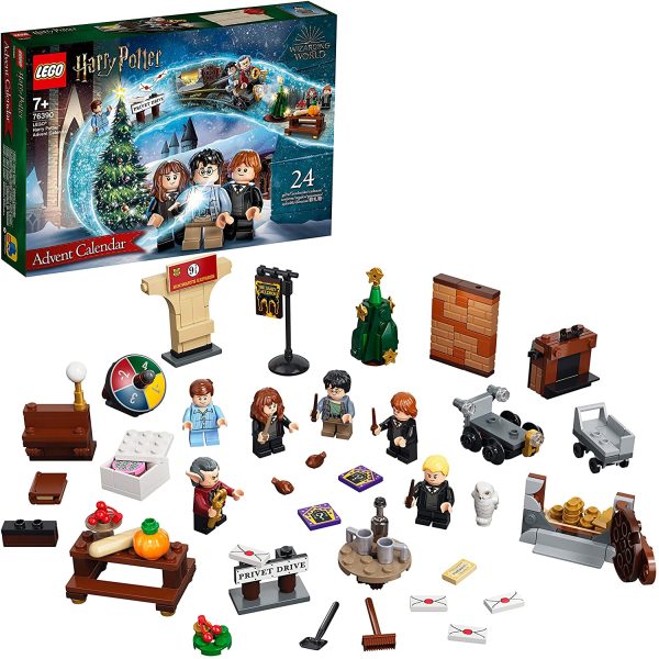 LEGO Harry Potter Calendario dell'Avvento 2021, e Gioco da Tavolo per Bambini dai 7 Anni con 6 LEGO Minifigures, 76390 - immagine 6