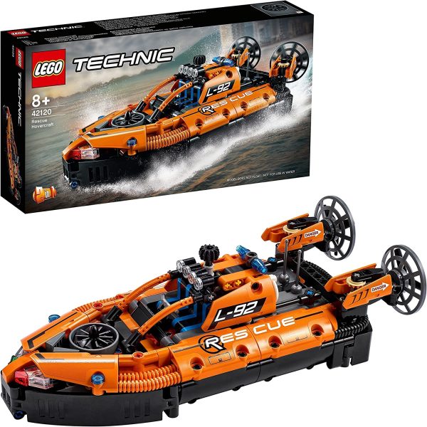 LEGO Technic Hovercraft di Salvataggio, Aereo, Kit di Costruzione 2 in 1, Veicoli Giocattolo per Bambini e Bambine dagli 8 Anni in Su, 42120 - immagine 2