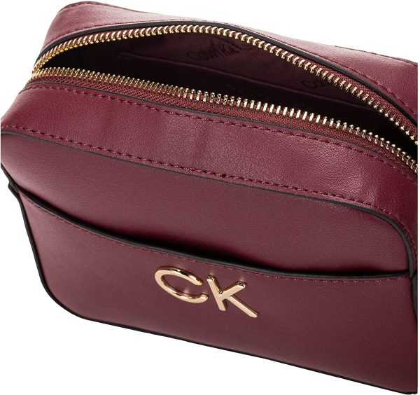 Calvin Klein Re-Lock Borsa della Macchina Fotografica, Crossover Donna